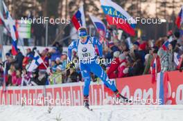14.03.2015, Kontiolahti, Finland (FIN): Lukas Hofer (ITA) - IBU world championships biathlon, relay men, Kontiolahti (FIN). www.nordicfocus.com. © NordicFocus. Every downloaded picture is fee-liable.