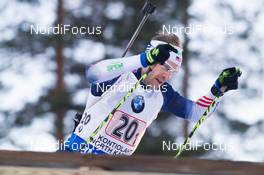 14.03.2015, Kontiolahti, Finland (FIN): Lowell Bailey (USA) - IBU world championships biathlon, relay men, Kontiolahti (FIN). www.nordicfocus.com. © NordicFocus. Every downloaded picture is fee-liable.