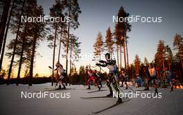 14.03.2015, Kontiolahti, Finland (FIN): Erik LESSER (GER), Ole Einar BJOERNDALEN (NOR), Simon FOURCADE (FRA), - IBU world championships biathlon, relay men, Kontiolahti (FIN). www.nordicfocus.com. © Evgeny Tumashov / NordicFocus. Every downloaded picture is fee-liable.