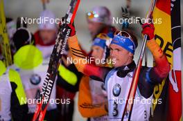 14.03.2015, Kontiolahti, Finland (FIN): Simon SCHEMPP (GER), - IBU world championships biathlon, relay men, Kontiolahti (FIN). www.nordicfocus.com. © Evgeny Tumashov / NordicFocus. Every downloaded picture is fee-liable.