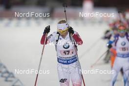 29.11.2015, Oestersund, Sweden (SWE): Krystyna Guzik (POL) - IBU world cup biathlon, relay mixed, Oestersund (SWE). www.nordicfocus.com. © Manzoni/NordicFocus. Every downloaded picture is fee-liable.