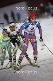 29.11.2015, Oestersund, Sweden (SWE): Olga Podchufarova (RUS) - IBU world cup biathlon, relay mixed, Oestersund (SWE). www.nordicfocus.com. © Manzoni/NordicFocus. Every downloaded picture is fee-liable.