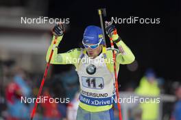 29.11.2015, Oestersund, Sweden (SWE): Fredrik Lindstroem (SWE) - IBU world cup biathlon, relay mixed, Oestersund (SWE). www.nordicfocus.com. © Manzoni/NordicFocus. Every downloaded picture is fee-liable.