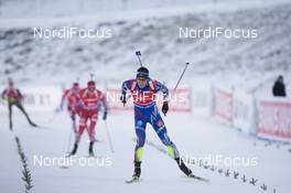 06.12.2015, Oestersund, Sweden (SWE): Quentin Fillon Maillet (FRA) -  IBU world cup biathlon, pursuit men, Oestersund (SWE). www.nordicfocus.com. © Manzoni/NordicFocus. Every downloaded picture is fee-liable.
