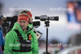 05.12.2015, Oestersund, Sweden (SWE): Andi Stitzl (GER) coach Team Germany - IBU world cup biathlon, sprint men, Oestersund (SWE). www.nordicfocus.com. © Manzoni/NordicFocus. Every downloaded picture is fee-liable.