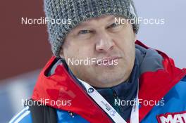 05.12.2015, Oestersund, Sweden (SWE): Event Feature: Russian TV-Announcer Dmitri Guberniew (RUS) - IBU world cup biathlon, sprint men, Oestersund (SWE). www.nordicfocus.com. © Manzoni/NordicFocus. Every downloaded picture is fee-liable.