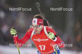05.12.2015, Oestersund, Sweden (SWE): Nathan Smith (CAN) - IBU world cup biathlon, sprint men, Oestersund (SWE). www.nordicfocus.com. © Manzoni/NordicFocus. Every downloaded picture is fee-liable.