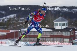 05.12.2015, Oestersund, Sweden (SWE): Simon Desthieux (FRA) - IBU world cup biathlon, sprint men, Oestersund (SWE). www.nordicfocus.com. © Manzoni/NordicFocus. Every downloaded picture is fee-liable.