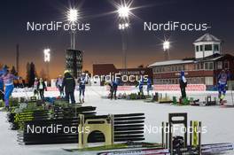 04.12.2015, Oestersund, Sweden (SWE): Event Feature: Overview over the team test area and the stadium -  IBU world cup biathlon, training, Oestersund (SWE). www.nordicfocus.com. © Manzoni/NordicFocus. Every downloaded picture is fee-liable.