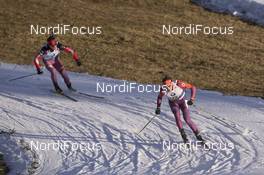 13.12.2015, Hochfilzen, Austria (AUT): Tim Burke (USA), Evgeniy Garanichev (RUS), (l-r) -  IBU world cup biathlon, relay men, Hochfilzen (AUT). www.nordicfocus.com. © Manzoni/NordicFocus. Every downloaded picture is fee-liable.