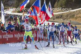 13.12.2015, Hochfilzen, Austria (AUT): Jakov Fak (SLO), Michal Krcmar (CZE), (l-r) -  IBU world cup biathlon, relay men, Hochfilzen (AUT). www.nordicfocus.com. © Manzoni/NordicFocus. Every downloaded picture is fee-liable.