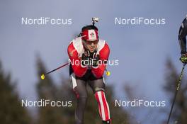 13.12.2015, Hochfilzen, Austria (AUT): Nathan Smith (CAN) -  IBU world cup biathlon, relay men, Hochfilzen (AUT). www.nordicfocus.com. © Manzoni/NordicFocus. Every downloaded picture is fee-liable.