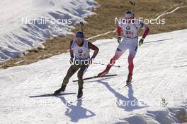 13.12.2015, Hochfilzen, Austria (AUT): Eric Lesser (GER), Mateusz Janik (POL)  -  IBU world cup biathlon, relay men, Hochfilzen (AUT). www.nordicfocus.com. © Manzoni/NordicFocus. Every downloaded picture is fee-liable.