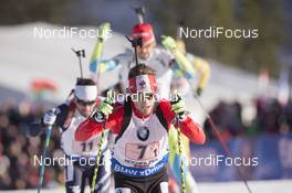 13.12.2015, Hochfilzen, Austria (AUT): Christian Gow (CAN) -  IBU world cup biathlon, relay men, Hochfilzen (AUT). www.nordicfocus.com. © Manzoni/NordicFocus. Every downloaded picture is fee-liable.