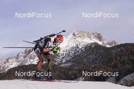 11.12.2015, Hochfilzen, Austria (AUT): Benedikt Doll (GER) -  IBU world cup biathlon, sprint men, Hochfilzen (AUT). www.nordicfocus.com. © Manzoni/NordicFocus. Every downloaded picture is fee-liable.