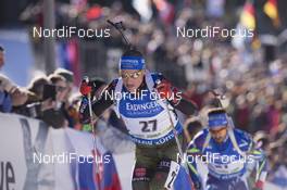 20.12.2015, Pokljuka, Slovenia (SLO): Eric Lesser (GER) -  IBU world cup biathlon, mass men, Pokljuka (SLO). www.nordicfocus.com. © Manzoni/NordicFocus. Every downloaded picture is fee-liable.