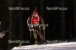 19.12.2015, Pokljuka, Slovenia (SLO): Arnd Peiffer (GER) -  IBU world cup biathlon, pursuit men, Pokljuka (SLO). www.nordicfocus.com. © Manzoni/NordicFocus. Every downloaded picture is fee-liable.