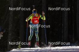 19.12.2015, Pokljuka, Slovenia (SLO): Daniel Gustafsson (SWE) -  IBU world cup biathlon, pursuit men, Pokljuka (SLO). www.nordicfocus.com. © Manzoni/NordicFocus. Every downloaded picture is fee-liable.