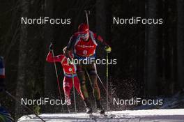 19.12.2015, Pokljuka, Slovenia (SLO): Benedikt Doll (GER) -  IBU world cup biathlon, pursuit men, Pokljuka (SLO). www.nordicfocus.com. © Manzoni/NordicFocus. Every downloaded picture is fee-liable.