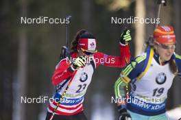 19.12.2015, Pokljuka, Slovenia (SLO): Rosanna Crawford (CAN) -  IBU world cup biathlon, pursuit women, Pokljuka (SLO). www.nordicfocus.com. © Manzoni/NordicFocus. Every downloaded picture is fee-liable.