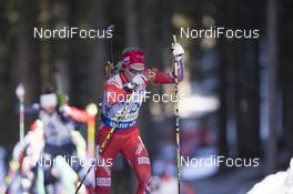 19.12.2015, Pokljuka, Slovenia (SLO): Fanny Horn Birkeland (NOR) -  IBU world cup biathlon, pursuit women, Pokljuka (SLO). www.nordicfocus.com. © Manzoni/NordicFocus. Every downloaded picture is fee-liable.