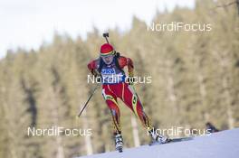 18.12.2015, Pokljuka, Slovenia (SLO): Jialin Tang (CHN) -  IBU world cup biathlon, sprint women, Pokljuka (SLO). www.nordicfocus.com. © Manzoni/NordicFocus. Every downloaded picture is fee-liable.