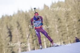 18.12.2015, Pokljuka, Slovenia (SLO): Annalies Cook (USA) -  IBU world cup biathlon, sprint women, Pokljuka (SLO). www.nordicfocus.com. © Manzoni/NordicFocus. Every downloaded picture is fee-liable.