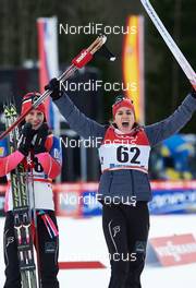 03.01.2015, Oberstdorf, Germany (GER): Marit Bjoergen (NOR), Heidi Weng (NOR), (l-r)  - FIS world cup cross-country, tour de ski, prologue women, Oberstdorf (GER). www.nordicfocus.com. © Felgenhauer/NordicFocus. Every downloaded picture is fee-liable.