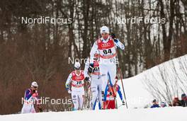 04.01.2015, Oberstdorf, Germany (GER): Simon Andersson (SWE), Aivar Rehemaa (EST), Algo Karp (EST), (l-r)  - FIS world cup cross-country, tour de ski, pursuit men, Oberstdorf (GER). www.nordicfocus.com. © Felgenhauer/NordicFocus. Every downloaded picture is fee-liable.