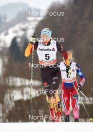 04.01.2015, Oberstdorf, Germany (GER): Nicole Fessel (GER), Ingvild Flugstad Oestberg (NOR), (l-r)  - FIS world cup cross-country, tour de ski, pursuit women, Oberstdorf (GER). www.nordicfocus.com. © Felgenhauer/NordicFocus. Every downloaded picture is fee-liable.