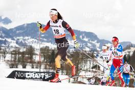 04.01.2015, Oberstdorf, Germany (GER): Stefanie Boehler (GER), Maria Rydqvist (SWE), Eva Vrabcova-Nyvltova (CZE), (l-r)  - FIS world cup cross-country, tour de ski, pursuit women, Oberstdorf (GER). www.nordicfocus.com. © Felgenhauer/NordicFocus. Every downloaded picture is fee-liable.