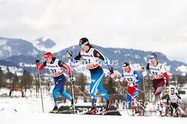 04.01.2015, Oberstdorf, Germany (GER): Julia Ivanova (RUS), Krista Parmakoski (FIN), Petra Novakova (CZE), Teresa Stadlober (AUT), (l-r)  - FIS world cup cross-country, tour de ski, pursuit women, Oberstdorf (GER). www.nordicfocus.com. © Felgenhauer/NordicFocus. Every downloaded picture is fee-liable.