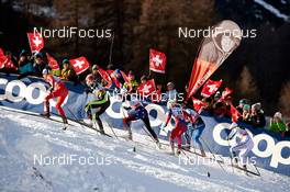 06.01.2015, Val Mustair, Switzerland (SUI): a women's quarterfinal in the uphill - FIS world cup cross-country, tour de ski, individual sprint, Val Mustair (SUI). www.nordicfocus.com. © Felgenhauer/NordicFocus. Every downloaded picture is fee-liable.