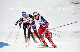 06.01.2015, Val Mustair, Switzerland (SUI): Ragnhild Haga (NOR) - FIS world cup cross-country, tour de ski, individual sprint, Val Mustair (SUI). www.nordicfocus.com. © Felgenhauer/NordicFocus. Every downloaded picture is fee-liable.