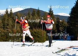 07.01.2015, Cortina-Toblach, Italy (ITA):  Alex Harvey (CAN), warm up - FIS world cup cross-country, tour de ski, 10km men, Cortina-Toblach (ITA). www.nordicfocus.com. © Felgenhauer/NordicFocus. Every downloaded picture is fee-liable.