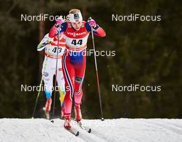 07.01.2015, Cortina-Toblach, Italy (ITA): Helene Soederlund (SWE), Ragnhild Haga (NOR), (l-r)  - FIS world cup cross-country, tour de ski, 5km women, Cortina-Toblach (ITA). www.nordicfocus.com. © Felgenhauer/NordicFocus. Every downloaded picture is fee-liable.