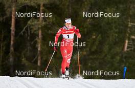 07.01.2015, Cortina-Toblach, Italy (ITA): Greta Laurent (ITA) - FIS world cup cross-country, tour de ski, 5km women, Cortina-Toblach (ITA). www.nordicfocus.com. © Felgenhauer/NordicFocus. Every downloaded picture is fee-liable.