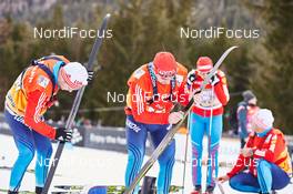 07.01.2015, Cortina-Toblach, Italy (ITA): russian coaches prepare skis - FIS world cup cross-country, tour de ski, 5km women, Cortina-Toblach (ITA). www.nordicfocus.com. © Felgenhauer/NordicFocus. Every downloaded picture is fee-liable.