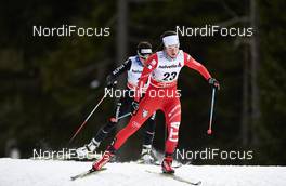 08.01.2015, Cortina-Toblach, Italy (ITA): Virginia De Martin Topranin (ITA), Ilaria Debertolis (ITA), (l-r)  - FIS world cup cross-country, tour de ski, pursuit women, Cortina-Toblach (ITA). www.nordicfocus.com. © Felgenhauer/NordicFocus. Every downloaded picture is fee-liable.