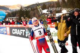 08.01.2015, Cortina-Toblach, Italy (ITA): Therese Johaug (NOR) - FIS world cup cross-country, tour de ski, pursuit women, Cortina-Toblach (ITA). www.nordicfocus.com. © Felgenhauer/NordicFocus. Every downloaded picture is fee-liable.
