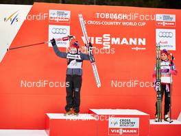 08.01.2015, Cortina-Toblach, Italy (ITA): Heidi Weng (NOR), Therese Johaug (NOR), (l-r)  - FIS world cup cross-country, tour de ski, pursuit women, Cortina-Toblach (ITA). www.nordicfocus.com. © Felgenhauer/NordicFocus. Every downloaded picture is fee-liable.