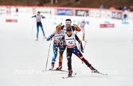 08.01.2015, Cortina-Toblach, Italy (ITA): Aino-Kaisa Saarinen (FIN), Stefanie Boehler (GER), Elizabeth Stephen (USA), (l-r)  - FIS world cup cross-country, tour de ski, pursuit women, Cortina-Toblach (ITA). www.nordicfocus.com. © Felgenhauer/NordicFocus. Every downloaded picture is fee-liable.