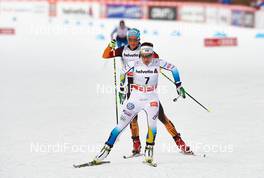 08.01.2015, Cortina-Toblach, Italy (ITA): Nicole Fessel (GER), Anna Haag (SWE), (l-r)  - FIS world cup cross-country, tour de ski, pursuit women, Cortina-Toblach (ITA). www.nordicfocus.com. © Felgenhauer/NordicFocus. Every downloaded picture is fee-liable.