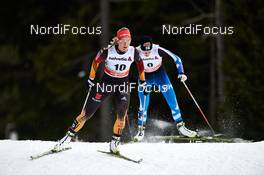 08.01.2015, Cortina-Toblach, Italy (ITA): Denise Herrmann (GER), Anne Kylloenen (FIN), (l-r)  - FIS world cup cross-country, tour de ski, pursuit women, Cortina-Toblach (ITA). www.nordicfocus.com. © Felgenhauer/NordicFocus. Every downloaded picture is fee-liable.
