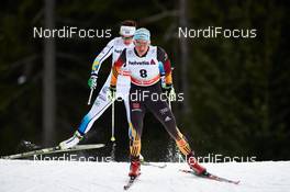 08.01.2015, Cortina-Toblach, Italy (ITA): Anna Haag (SWE), Nicole Fessel (GER), (l-r)  - FIS world cup cross-country, tour de ski, pursuit women, Cortina-Toblach (ITA). www.nordicfocus.com. © Felgenhauer/NordicFocus. Every downloaded picture is fee-liable.