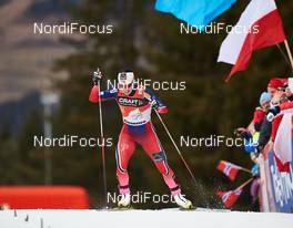 11.01.2015, Val di Fiemme, Italy (ITA): Marit Bjoergen (NOR) - FIS world cup cross-country, tour de ski, final climb women, Val di Fiemme (ITA). www.nordicfocus.com. © Felgenhauer/NordicFocus. Every downloaded picture is fee-liable.
