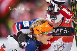 11.01.2015, Val di Fiemme, Italy (ITA): Therese Johaug (NOR), Marit Bjoergen (NOR), (l-r)  - FIS world cup cross-country, tour de ski, final climb women, Val di Fiemme (ITA). www.nordicfocus.com. © Felgenhauer/NordicFocus. Every downloaded picture is fee-liable.