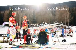 10.01.2015, Val di Fiemme, Italy (ITA): salomon skis waiting for the final tests - FIS world cup cross-country, tour de ski, mass men, Val di Fiemme (ITA). www.nordicfocus.com. © Felgenhauer/NordicFocus. Every downloaded picture is fee-liable.