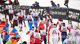 10.01.2015, Val di Fiemme, Italy (ITA): women's mass start in the first uphill - FIS world cup cross-country, tour de ski, mass women, Val di Fiemme (ITA). www.nordicfocus.com. © Felgenhauer/NordicFocus. Every downloaded picture is fee-liable.