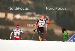 10.01.2015, Val di Fiemme, Italy (ITA): Eva Vrabcova-Nyvltova (CZE), Denise Herrmann (GER), (l-r)  - FIS world cup cross-country, tour de ski, mass women, Val di Fiemme (ITA). www.nordicfocus.com. © Felgenhauer/NordicFocus. Every downloaded picture is fee-liable.